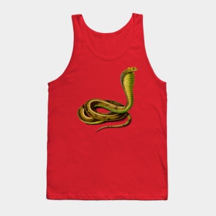 Vintage Egyptian cobra snake reptile Tank Top